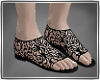 ~: Black lace sandals :~