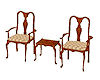 table & chairs lt brown