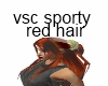 vsc sporty red hair