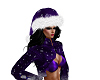 anyhair purple santa hat