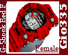 [Gio]G-SHOCK RED FEMALE