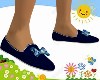Kid Blue Floral Shoes