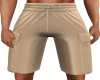 Beige Cargo Shorts