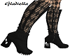 Checkered Lace Goth Boot
