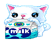 Milk & cat animated