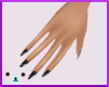 [ASMA] black goth nails