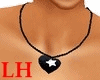 LH-Blk & D Love Necklace