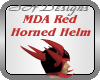 Red Dragon Horned Helm