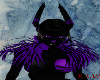 black&purple feathers