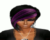short black/purple hair