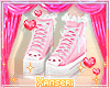 ❥ Kawaii Pink Sneakers
