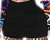 Black Skirt + Fishnets