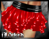 [iL0] Pvc Skirt Red