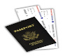 USA Passport & Tickets 2