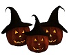 witch pumpkins decorate