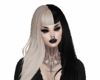 Blonde&Black Split Hair