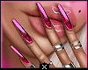 ♔ Pink Chrome Nails