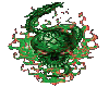 Green Flamming Skull