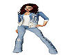 Denim Studded