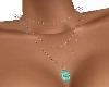 TEAL  THIN  CHAIN