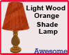 Ash Wooden Orange Lamp
