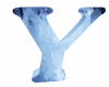 ICE Blue  Letter Y