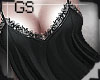 GS- Black Frilly Top