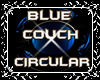 Couch Circular Blue