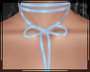 + Ribbon Necklace Blue