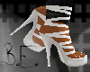 {BE}white strappy heels