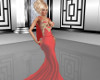 Red Draped Gown