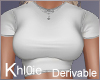 K derv white T shirt