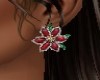 POINSETTIA  EARRINGS #2