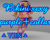 Bikini Sexy purple+colla