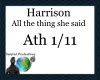 Harrison - All The Thing