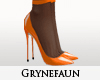 Pra orange nylon heels