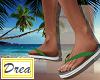 Hurley, Greem FlipFlops