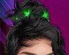 Black + Green Flower