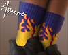 $ Add-ON Socks Flames