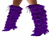 PURPLE FUR BOOTS