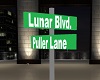 lunar street sign