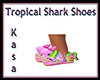 Tropical Shark Slippers