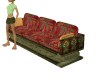 Green and Red Sofa