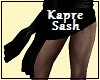 Kapre Black Cloth Sash