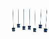 Blue Rose hanging Light