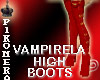 Vampirela High Boots Red