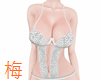 梅 white lingerie