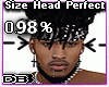 Size Head 98%