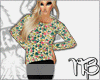 BL| Loose Floral Sweater