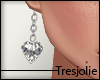 tj:. Diamond Heart Earri